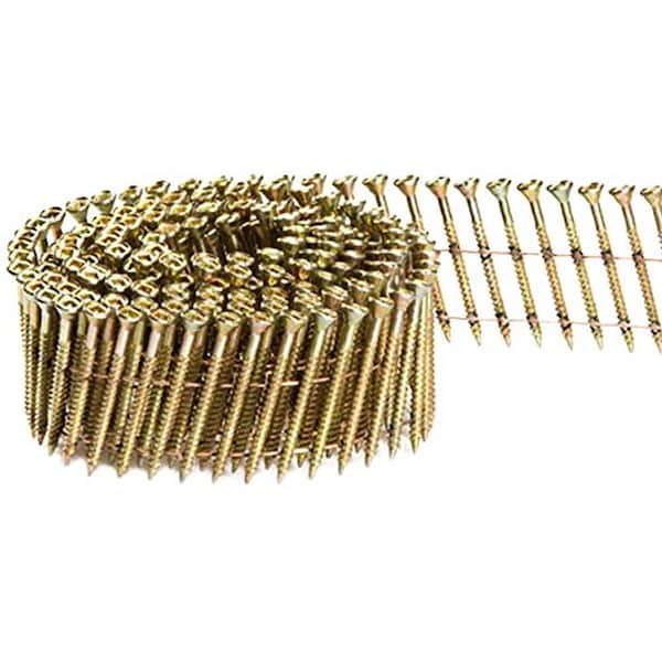 Pneumatic Nail, 2-1/4 in L, Electro Galvanized, 15 Degrees